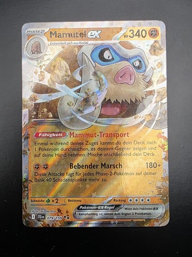 Pokémon karte mamutel - pokémon,