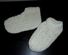 Puschen Hüttenschuhe Bettschuhe Gr.40/41  ***  NEU - Handarbeit