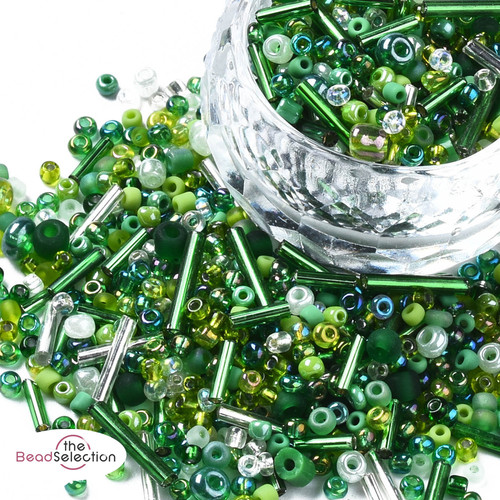 100 glas rocailles bugle - glas, &