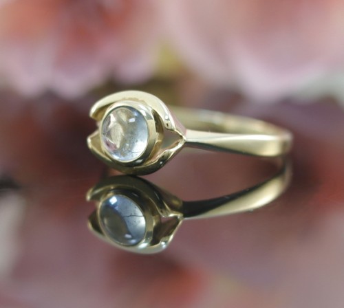 Aquamarin ring 585er - 585er, 14