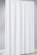 Textil Duschvorhang + Ringe