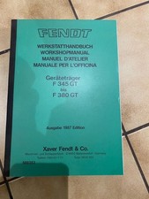 Fendt GT Werkstatt Handbuch