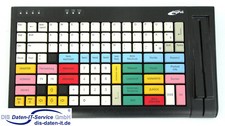 PC-POS DigiPOS KM128A Kassentastatur POS-Keyboard mit Kartenleser schwarz