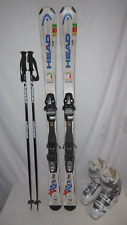 HEAD SKI " REV 70 " TOP ALLROUND CARVER 142 CM + SKISCHUHE GR: 38 IM SET