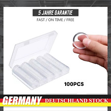 100x Münzkapseln Gedenkmünze Kapseln Caps 27mm für 2 Euro Münze Coin Münzdosen