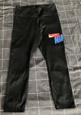 Nike 3/4 Trainingshose Damen schwarz rot blau Größe M