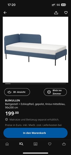 Bett ikea blåkullen - bett,