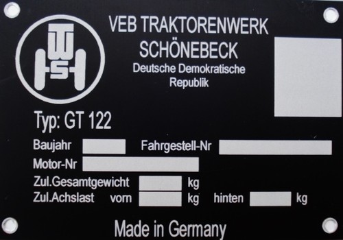 Gt122 traktor schlepper schild - traktor,