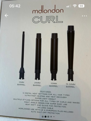London curl 4 verschieden - md,