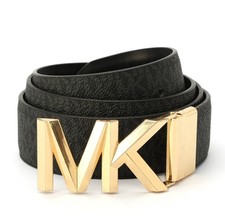 MICHAEL KORS REVERSIBLE MONOGRAM LOGO MK BUCKLE BELT DAMENGÜRTEL 558818