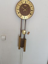 Alte Antike Wanduhr Pendeluhr, Warmink  Groß Römische Ziffer Holz 