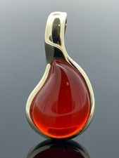 ANHÄNGER AUS 585/-GELBGOLD MIT CHERRYOPAL  TERRA OPALIS SCHMUCKJAGD