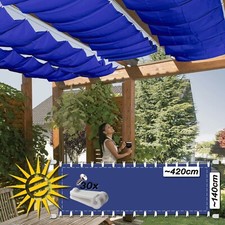 Seilspannmarkise dunkel blau