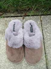 Esprit Fellfutter Slip-on Velourslook Pantoletten  Gr.36
