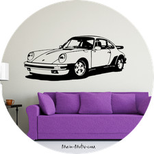 Wandtattoo Porsche 911 Turbo