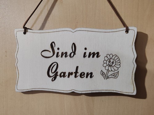 Bin garten schild - bin,