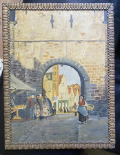 ::ÖLGEMÄLDE ALTSTADT TORBOGEN MARKT FRAUEN KIRCHE MITTELALTER GASSE ABER WO ??