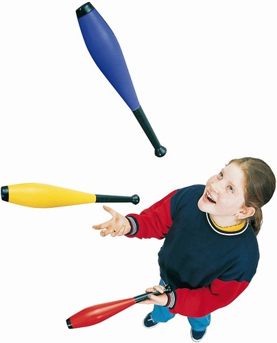 Jonglierkeulen 3er set - jonglierkeulen,