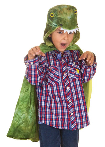 Rex hooded cape - t-rex, kindercape