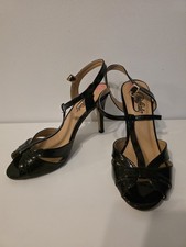 Buffalo London Sandalette Lack Schwarz, Gr 38, Neu