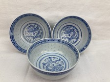 Reiskornporzellan 3 Schalen