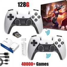 M15 40000+4K HDMI TV Video Game Stick Retro Gaming-Console 2 Wireless Controller