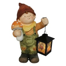 Herbstkind Figur 31cm mit LED
