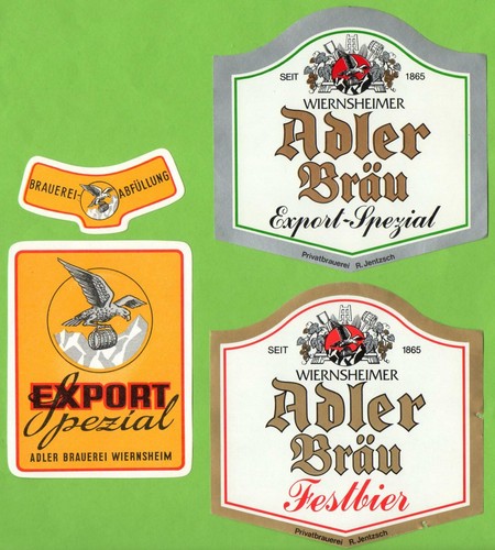 Alte bieretiketten adler - 3,