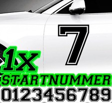 1x Startnummer Wunschnummer