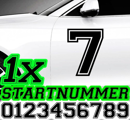 Startnummer wunschnummer - 1x,