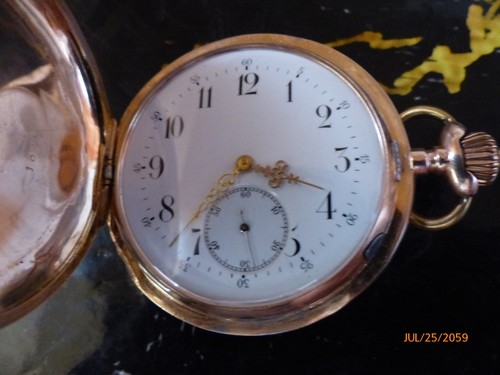 585 taschenuhr rotgoldene - 585, taschenuhr,rotgoldene