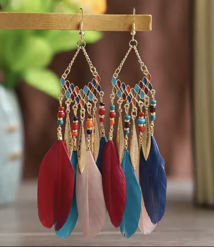 Boho ohrstecker ohrringe - boho, bunte