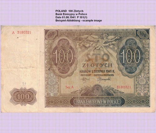 Polen poland 100 - polen, 1941(