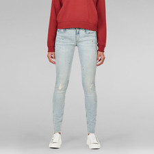 Mid skinny jeans damen 3301 - mid,