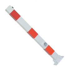 Absperrpfosten, Poller, Parkplatzsperre, 70 x 70 mm, umlegbar, Dreikantverschluß