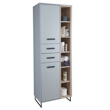 Hochschrank - grau - Sonoma