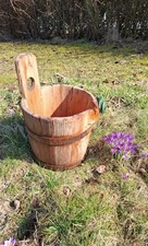 Altes Butterfass Holz Metall 