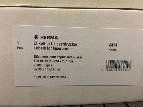 Herma 8414 universal etiketten - 8414,