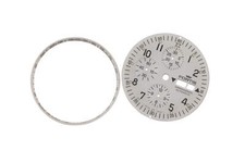 Fortis Flieger Chronograph Zifferblatt Weiß White Dial für Ref. 597.50.12 35,0mm