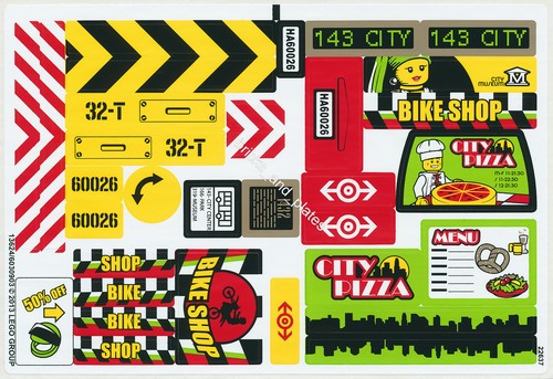 Lego city aufkleber sticker - lego®,