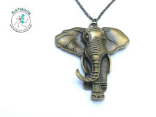 Halskette Anhänger Elefant 6,4 x 7cm Ethnisch Amulett Glücksbringer Geschenkidee