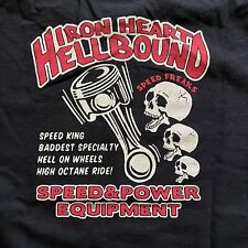IRON HEART - Hellbound Speed Freaks T-Shirt - Made in Japan black very rare