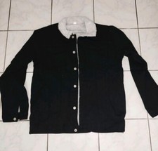 Herren Jeans Jacke schwarz
