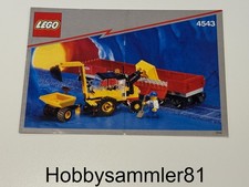 Lego 4543 Eisenbahn Bauanleitung Railroad Tractor Flatbed  9 V
