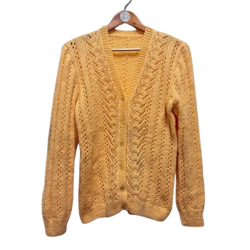 Vintage gelbes cardigan - vintage, l