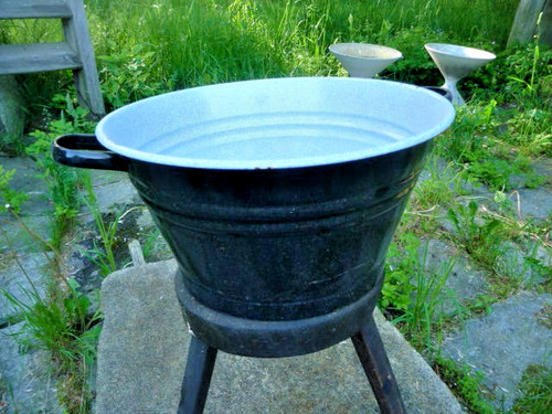 Emailwanne gartenteich antik - gartenteich,