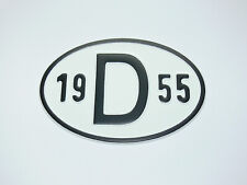 D-Schild 1955 Alu geprägt