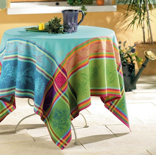 Tischdecke jacquard baumwolle - tischdecke,