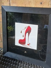 Inna Panasenko Stiletto Toreador Bullfighter rot High Heel SIGNIERTER Print Vintage