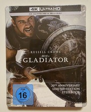 Gladiator 4K Ultra HD + Blu-Ray Steelbook 20 Years Anniversary Deu. Version NEU 